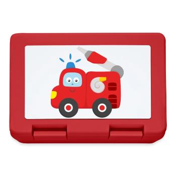 Feuerwehrauto Baby Kind Kleinkind - Brotdose - Rot - Vorne