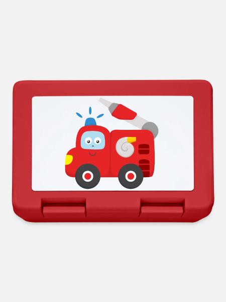 Fire truck baby child toddler - Lunchbox - red