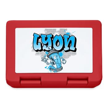 Lyon Graffiti - Lunchbox - red - Front