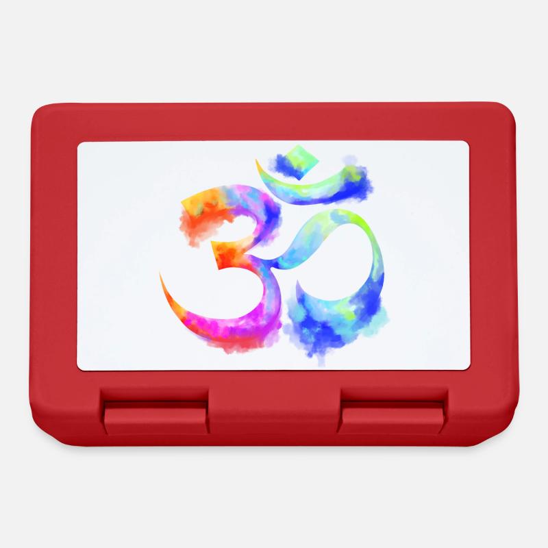 Om arcenciel Aquarell - Brotdose - Rot