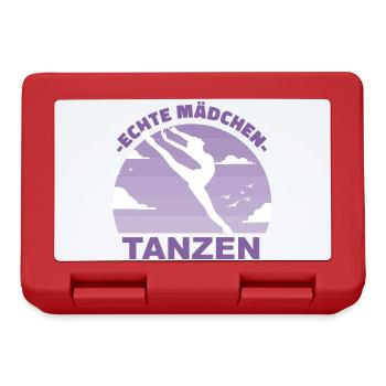 Tanzen Tänzerin Mädchen Hobby Geschenk - Brotdose - Rot - Vorne