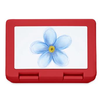 Forget Me Not – Delicate Floral Illustration - Lunchbox - red - Front
