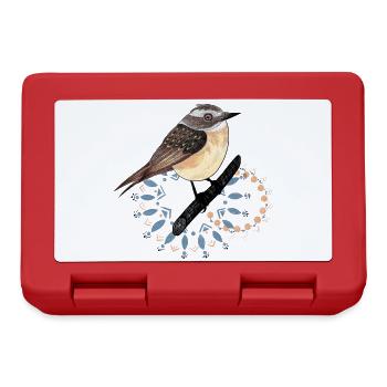 Cute Brownthroat Bird 2023 - Lunchbox - red - Front