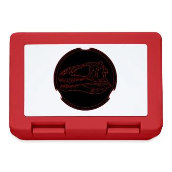 Acrocanthosaurus fossil skull - Lunchbox - red - Front