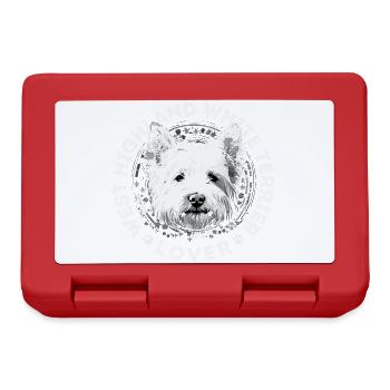 West Highland White Terrier Liebhaber - Brotdose - Rot - Vorne