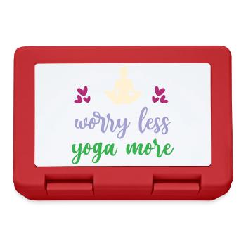 Worry Less Yoga More - Lunchbox - red - Front