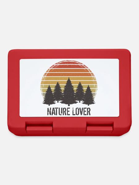 Amoureux de la nature Amoureux de la nature La nature proche de la nature - Boîte à goûter - rouge