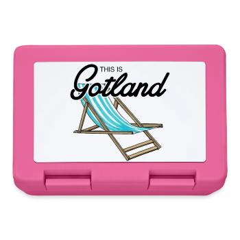 Das ist Gotland Beach Chair - Brotdose - Pink - Vorne