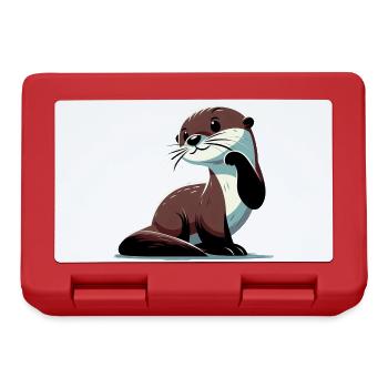 Otter - Brotdose - Rot - Vorne