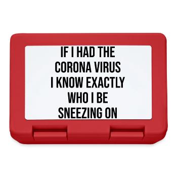 Coronavirus - Brotdose - Rot - Vorne