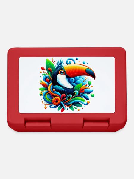 Toucan - Boîte à goûter - rouge