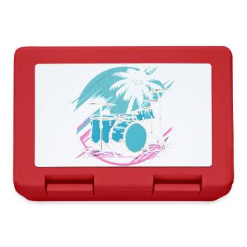Drums 90s Look - Lunchbox - red - Front