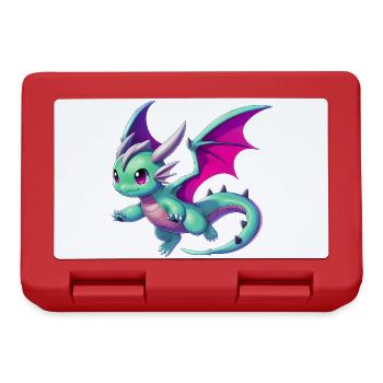 Drache - Brotdose - Rot - Vorne