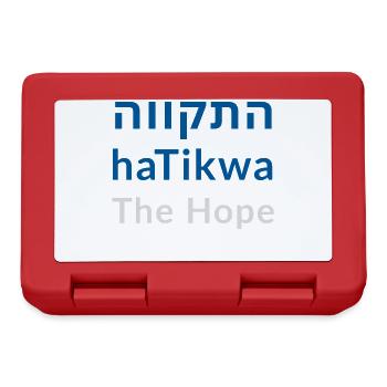 haTikwa - Die Hoffnung - Brotdose - Rot - Vorne