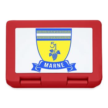 Coat of arms Marne 51 with a bunch of grapes - Lunchbox - red - Front