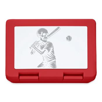 Skeleton Baseball Batting - Lunchbox - red - Front