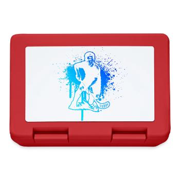 Motif floorball pour de véritables amoureux - Boîte à goûter - rouge - Devant