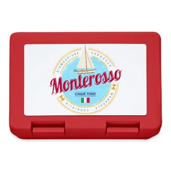 Monterosso Cinque Terre La Spezia Italien Souvenir - Brotdose - Rot - Vorne