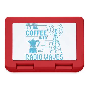 Verwandle Kaffee in Radiowellen - Brotdose - Rot - Vorne