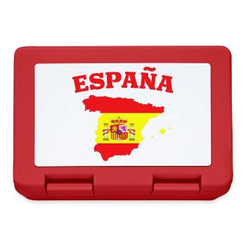 Espagne Espana Drapeau géographique - Boîte à goûter - rouge - Devant