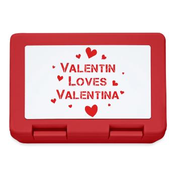 Saint-Valentin Cœurs rouges - Boîte à goûter - rouge - Devant