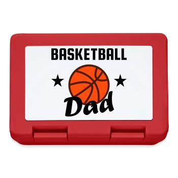 Basketball dad (Sterne, Basketball) - Brotdose - Rot - Vorne