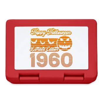 Pumpkin Halloween Birthday Year 1960 Vintage - Lunchbox - red - Front