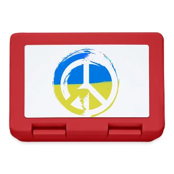 ukraine ,peace,flagge,friede,zeichen - Brotdose - Rot - Vorne