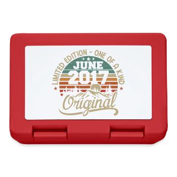 2017 June 2017 Original - June 2017 Anniversary - Lunchbox - red - Front