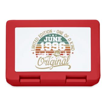 1996 June 1996 Original - June 1996 Anniversary - Lunchbox - red - Front