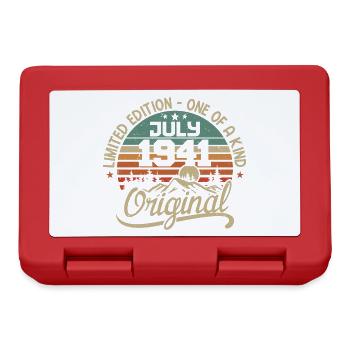 July 1941 Birthday Gift 1941 July - Lunchbox - red - Front
