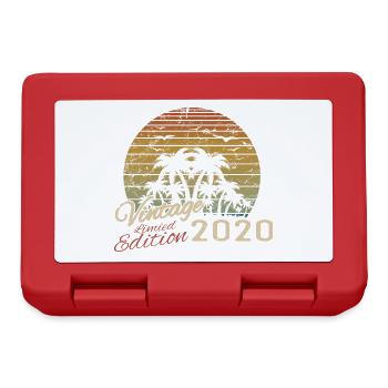 Jahrgang 2020 Geburtstagsgeschenk 2020 Retro 2020 - Brotdose - Rot - Vorne