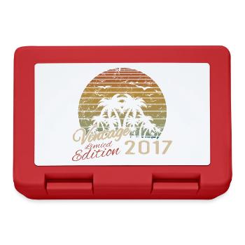 Vintage 2017 Anniversaire Cadeau 2017 Rétro 2017 - Boîte à goûter - rouge - Devant