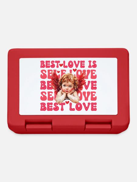 Valentines Day Cupid Self Love - Lunchbox - red
