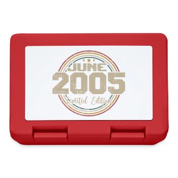 Born in June 2005 Birthday 12005 June 2005 June - Lunchbox - red - Front
