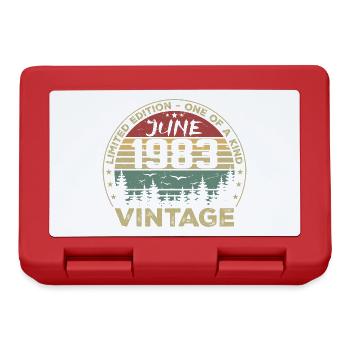 Gift June 1983 Birthday June 1983 June 1983 - Lunchbox - red - Front