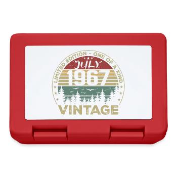 Cadeau D'anniversaire Juillet 1967 Vintage 1967 - Boîte à goûter - rouge - Devant