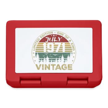Cadeau D'anniversaire Juillet 1971 Vintage 1971 - Boîte à goûter - rouge - Devant