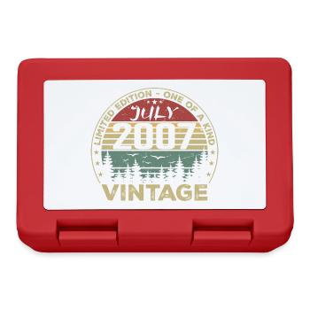 Cadeau D'anniversaire Juillet 2007 Vintage 2007 - Boîte à goûter - rouge - Devant
