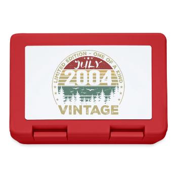 Juli 2004 Jahrgang 2004 Geburtstagsgeschenk - Brotdose - Rot - Vorne