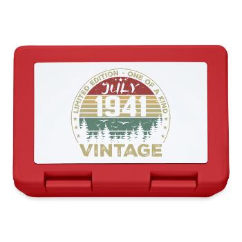 July 1941 Birthday Gift Vintage 1941 - Lunchbox - red - Front