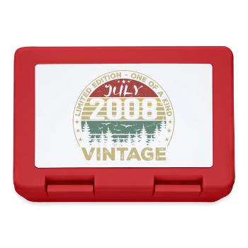 Cadeau D'anniversaire Juillet 2008 Vintage 2008 - Boîte à goûter - rouge - Devant