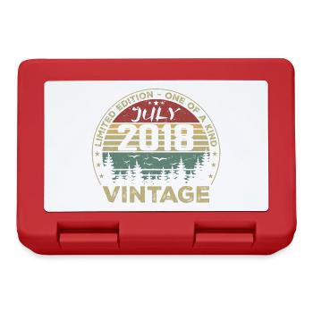 Birthday Gift July 2018 Vintage 2018 - Lunchbox - red - Front