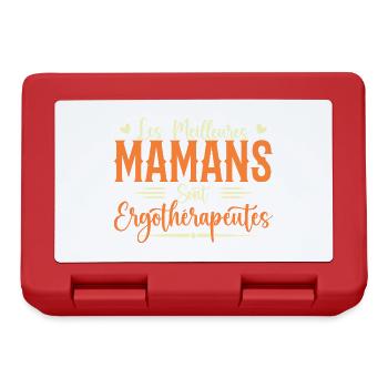 Die besten Mütter sind Ergotherapeuten - Brotdose - Rot - Vorne