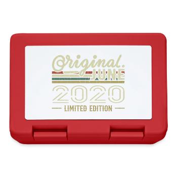 Juni 2020 Geburtstag Juni 2020 - Jahrgang Juni 2020 - Brotdose - Rot - Vorne