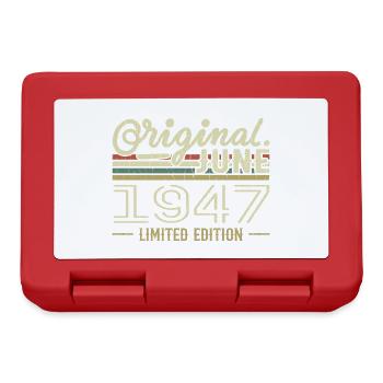 June 1947 Birthday June 1947 - Born in June 1947 - Lunchbox - red - Front
