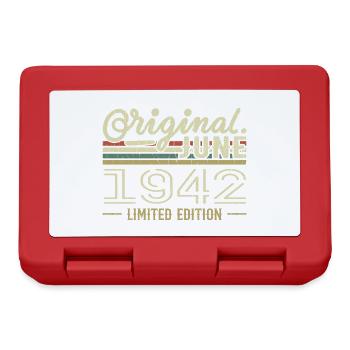 June 1942 Birthday June 1942 - Born in June 1942 - Lunchbox - red - Front