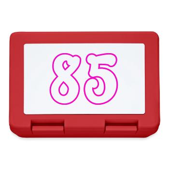 85 Numéro de numéro - Boîte à goûter - rouge - Devant