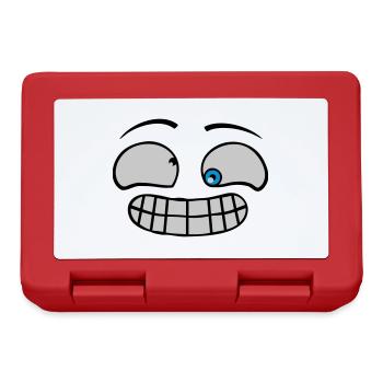 Cheeky grimace face - Lunchbox - red - Front