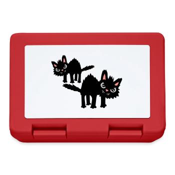 Team lustige Katzen - Brotdose - Rot - Vorne